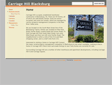 Tablet Screenshot of carriagehillblacksburg.com